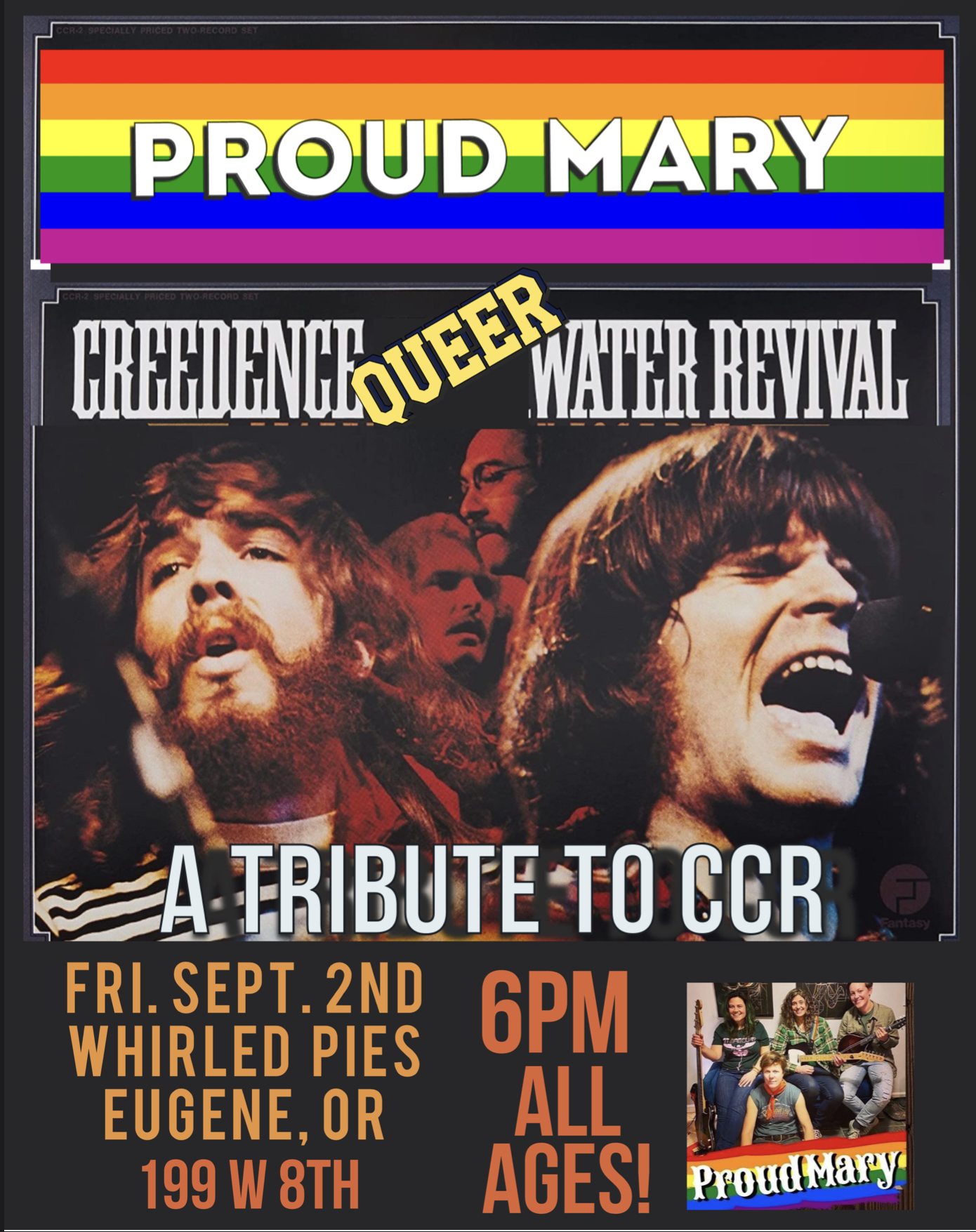 Proud Mary CCR cover band